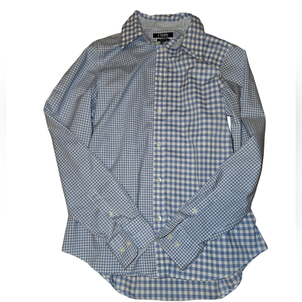 Women's Chaps No Iron Checkered Shirt